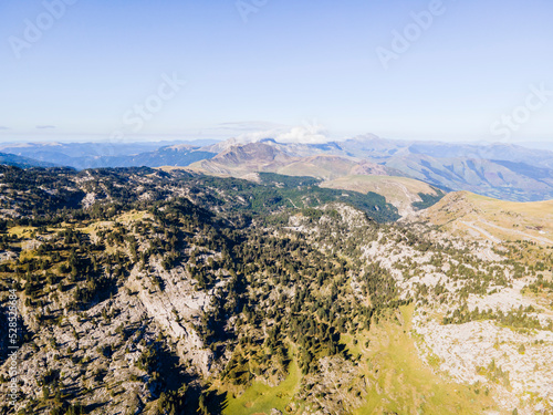Scene of the summer landscape in Navarra  Pyrenees  Spain.