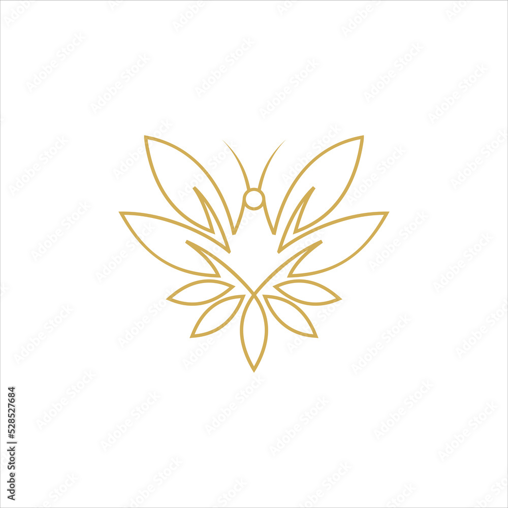 butterfly logo vector leaf template butterfly logo vector leaf template