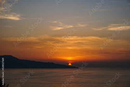Sonnenuntergang bei Meta vom Strand 