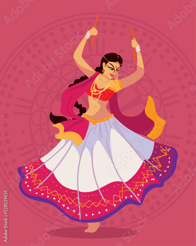 indian woman dancing