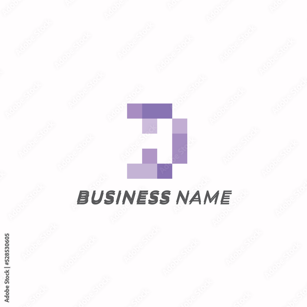design logo combine letter H and D