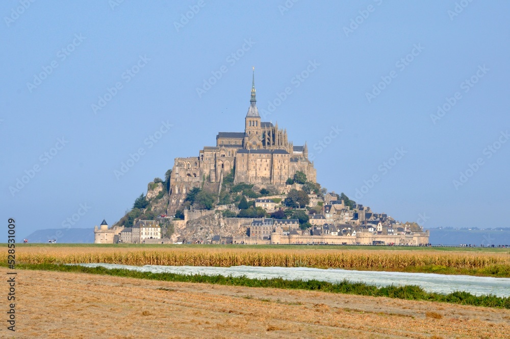Mont Saint Michel and salt marshes