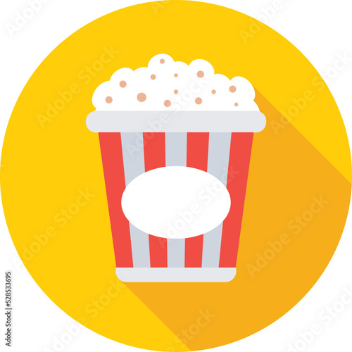 Popcorn Vector Icon photo