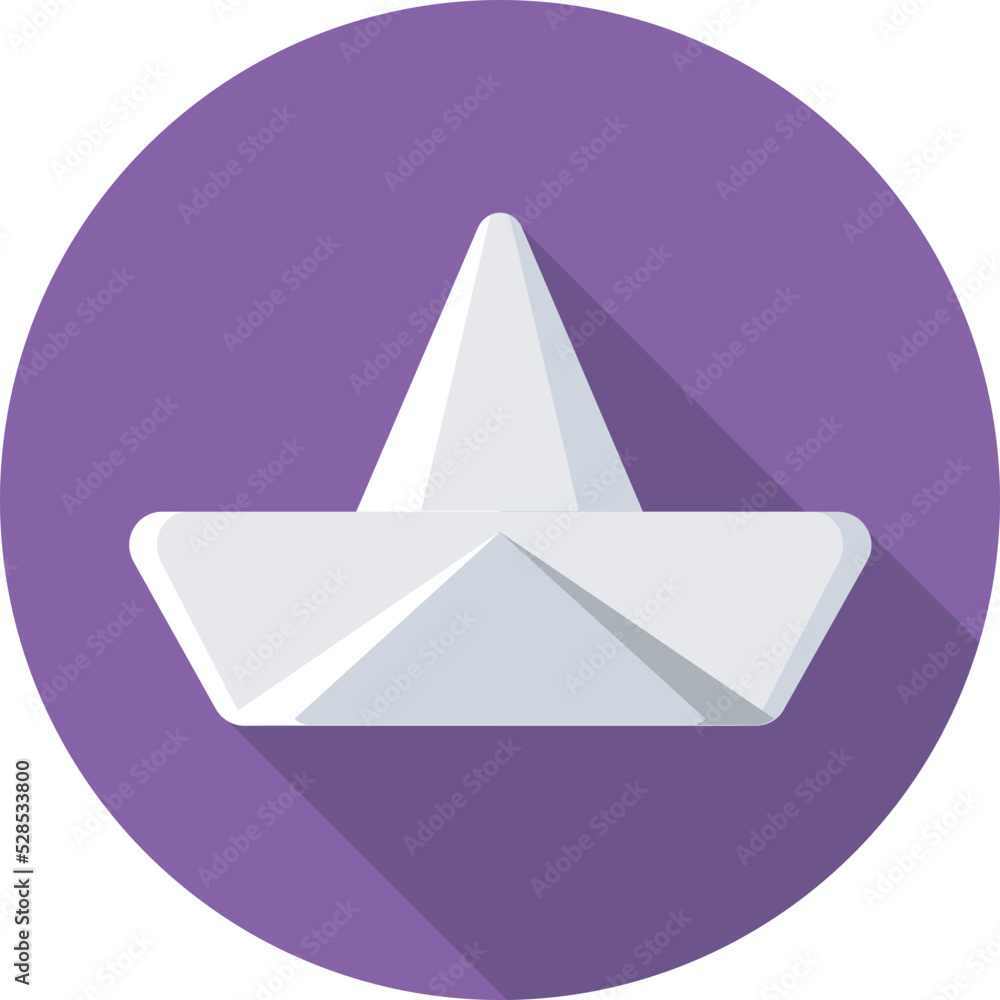 Paper Boat Vector Icon Paper Boat Vector Icon