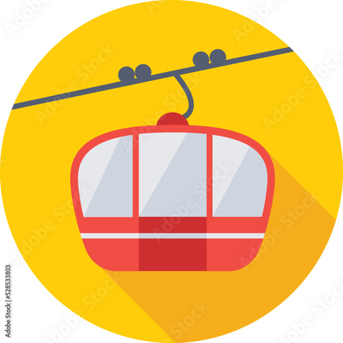 Chairlift Vector Icon