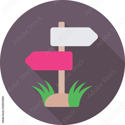 Signpost Vector Icon
