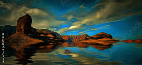 Desert water landscape © rolffimages