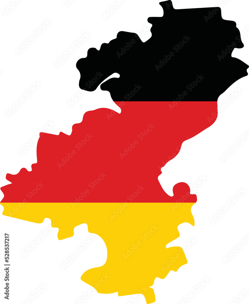 Simple flat blank vector flag map of the German regional capital city of ULM within the flag of GERMANY Simple flat blank vector flag map of the German regional capital city of ULM within the flag of GERMANY