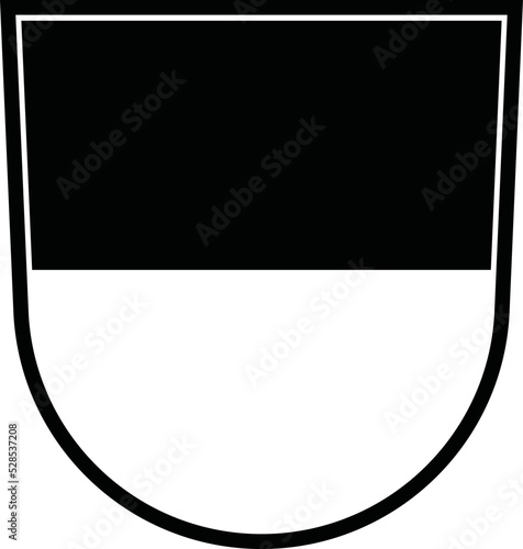 Official coat of arms vector illustration of the German regional capital city of ULM, GERMANY