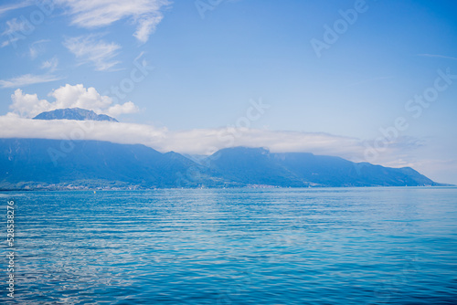 Le lac Léman à Montreux en Suisse