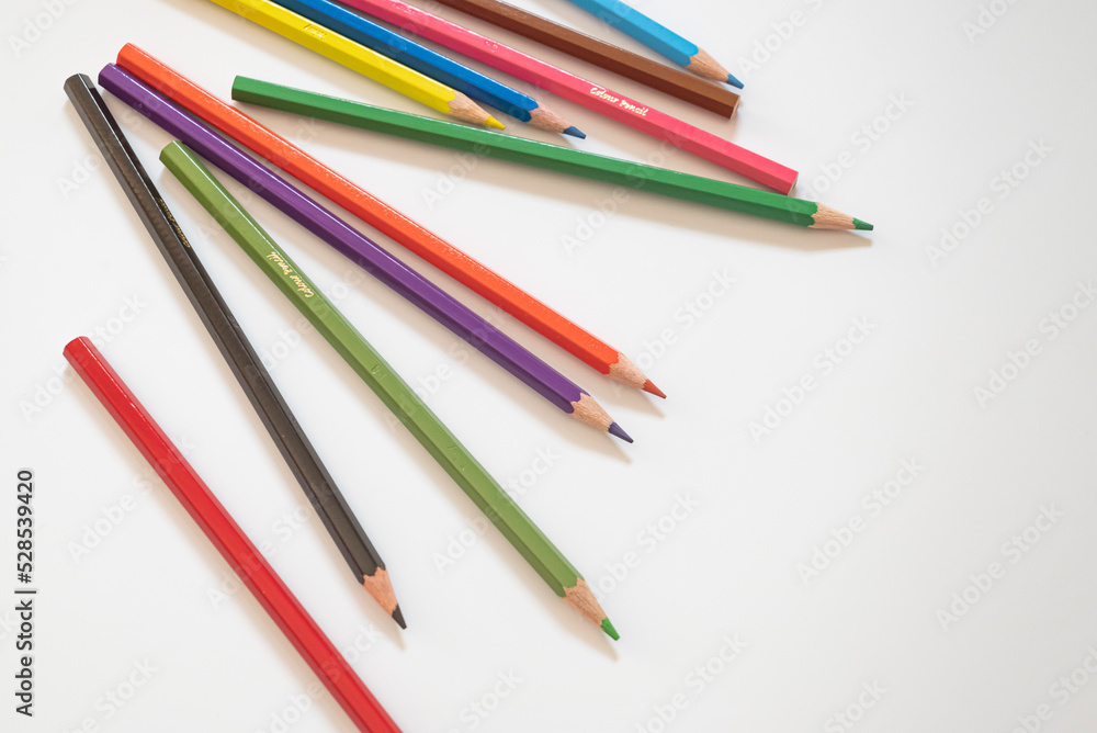 crayons on a white background.
nursery education idea concept. crayons on a white background.
nursery education idea concept.