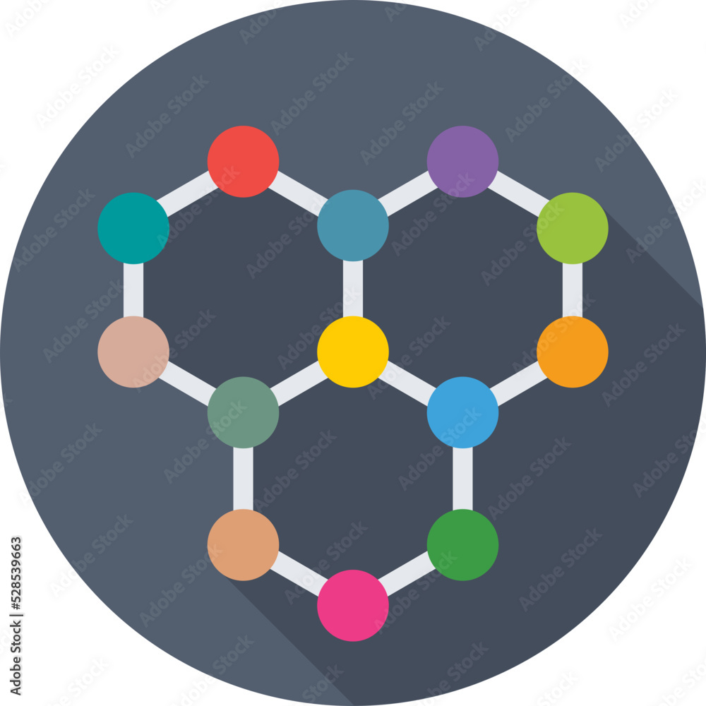 Molecular Bond Vector Icon Molecular Bond Vector Icon