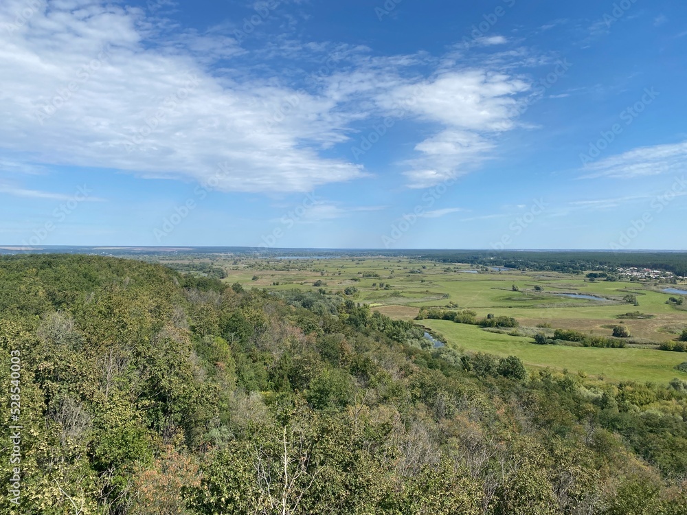Fototapeta premium landscape with a river