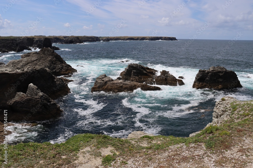 rocks and sea in Belle Ile
