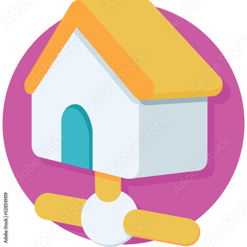 Home Network Vector Icon