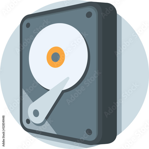 Hard Disk Vector Icon