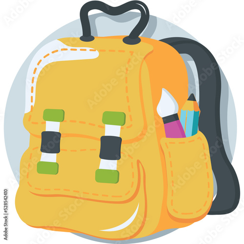 Backpack Vector Icon