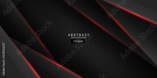 abstract gray and black with red light. simple pattern on dark gradient. cool design with shadow and shine . soft tech background. sleek clean.Eps10 vector