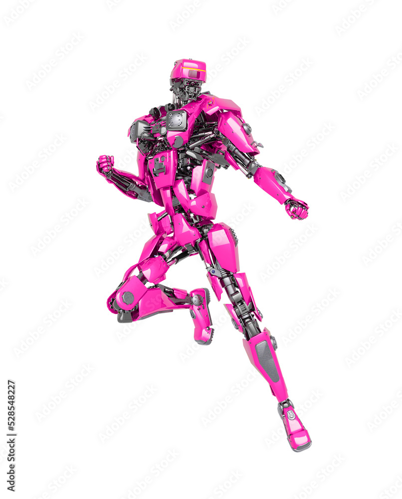 master robot is floating and also looking for combat in white background master robot is floating and also looking for combat in white background