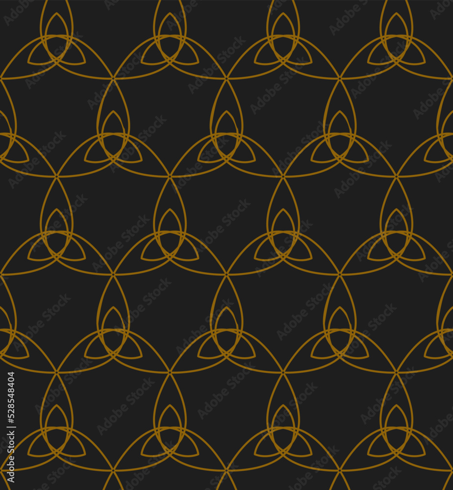 Naklejka premium Grid seamless vector pattern. Luxury geometric abstract background.