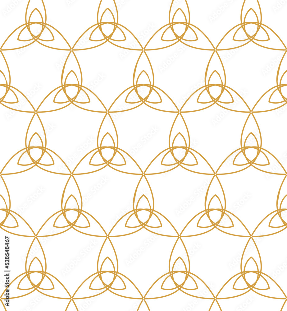 Fototapeta premium Grid seamless vector pattern. Luxury geometric abstract background.
