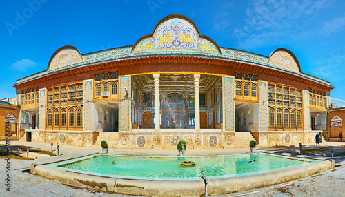 Panorama of Qavam House in Shiraz, Iran photo