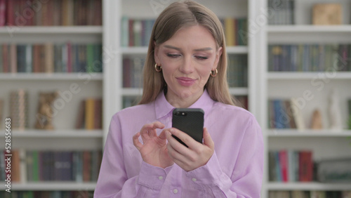 Portrait of Woman using Smartphone