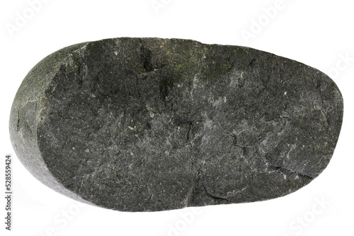 Foto basalt from the Baltic Sea coast in Waabs, Germany isolated on white background