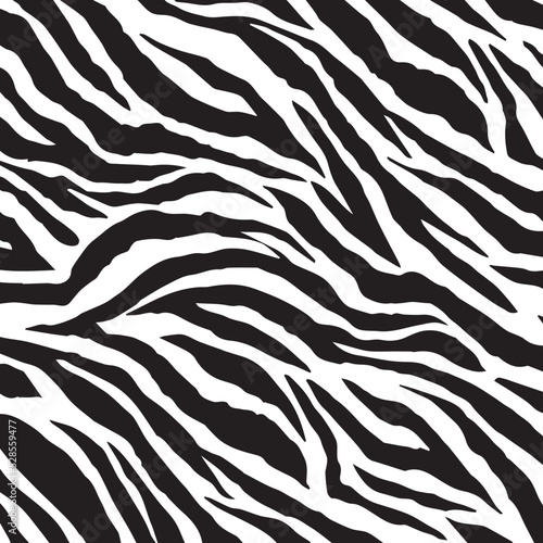 Zebra skin vector illustration background