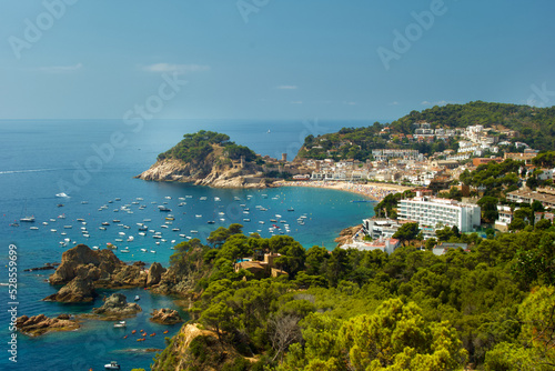 Foto View of the Costa Brava in Spain near Tossa de Mar.