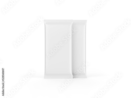 Chocolate packaging on white background
