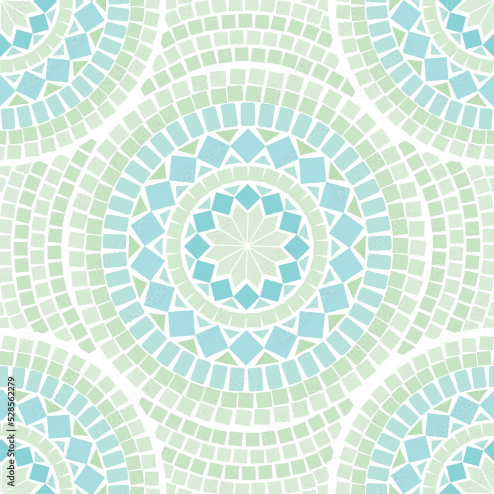 Ancient mosaic plaza decorative background Ancient mosaic plaza decorative background