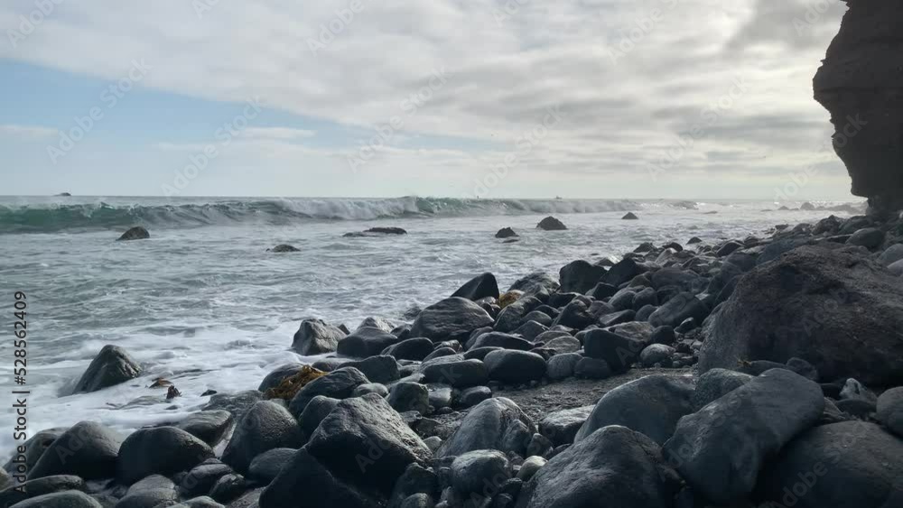 California Stone Beach. Pacific Ocean coast. California Stone Beach. Pacific Ocean coast.