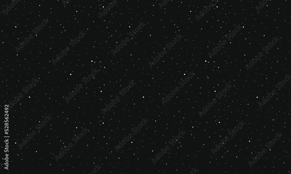 Black starry sky seamless background