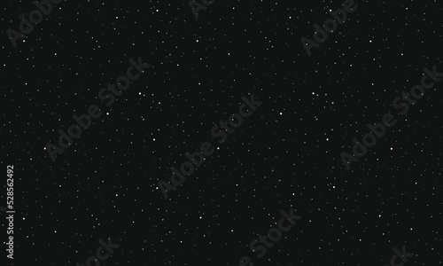 Black starry sky seamless background