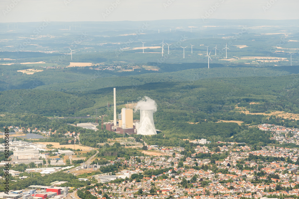 Obraz premium Hard coal power plant in Bexbach in Germany