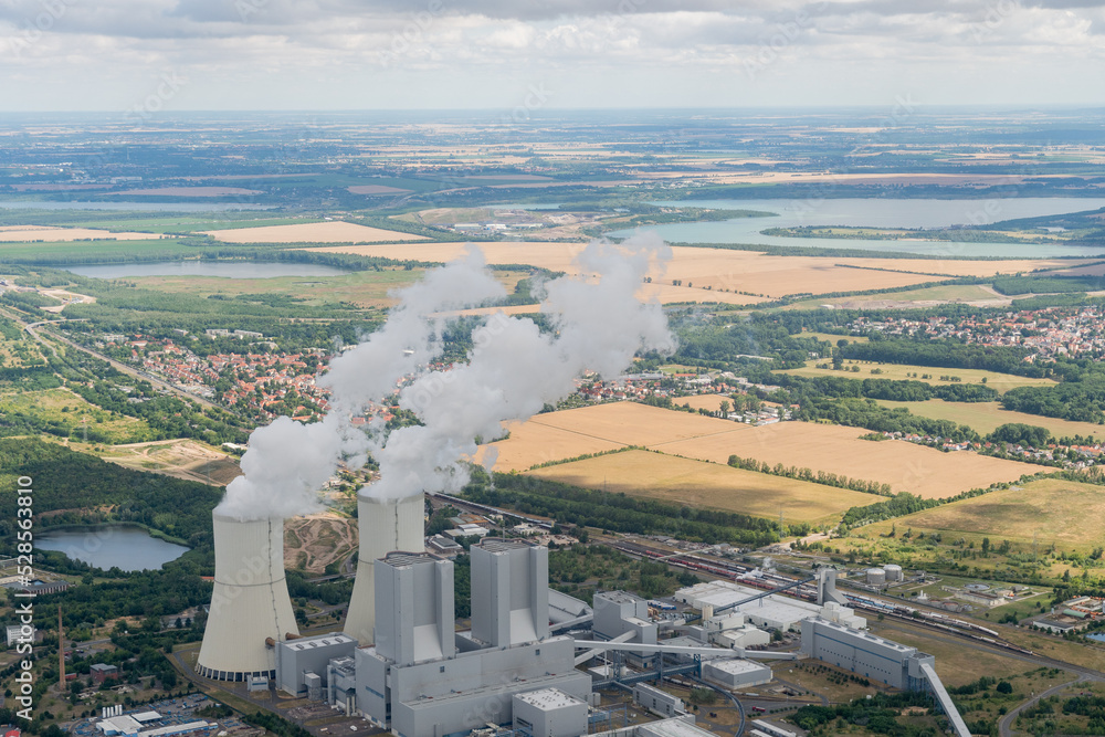 Obraz premium Brown coal power plant Lippendorf near Leipzig in Saxony in Germany