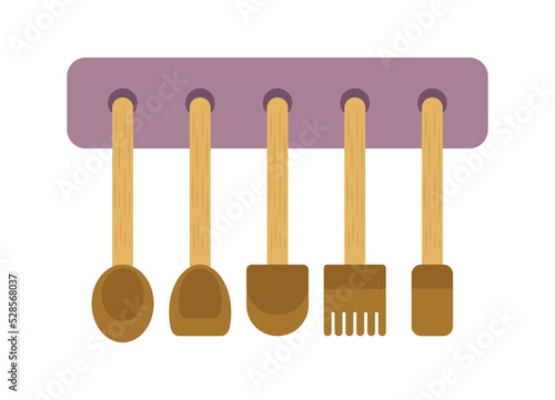 hanging cooking utensils