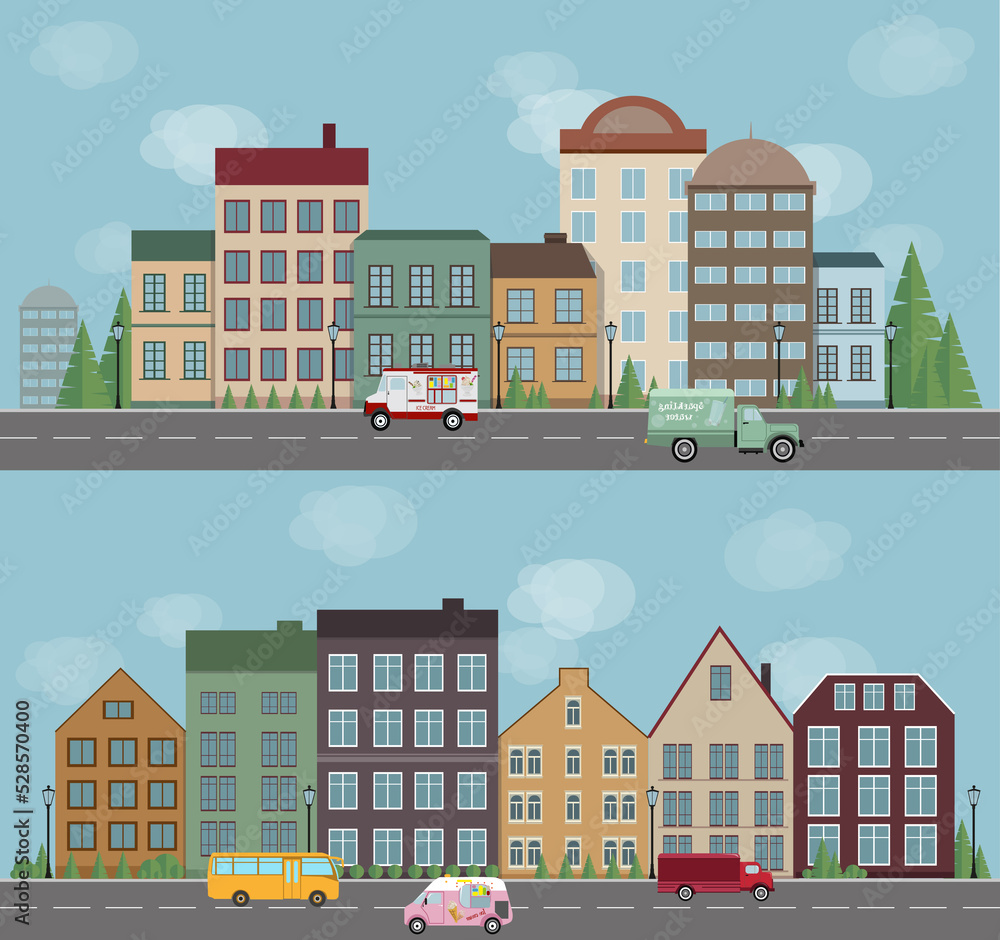 houses in the city