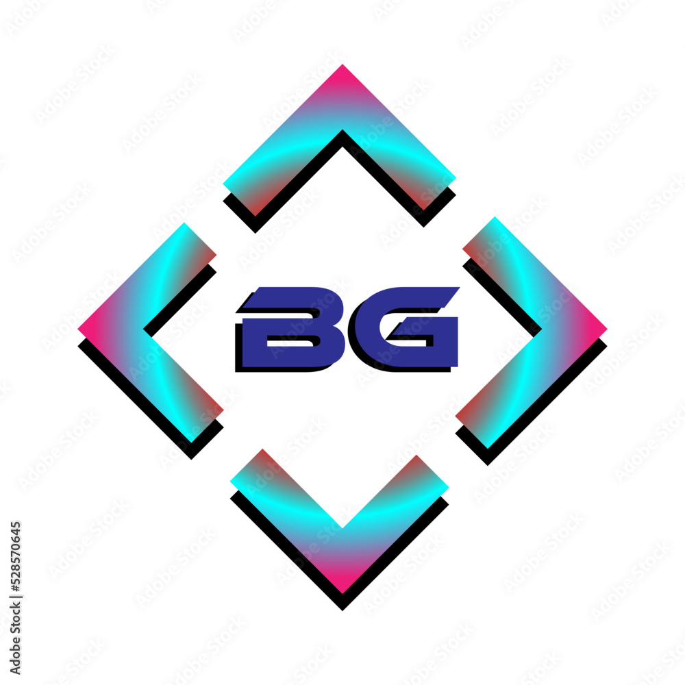 BG letter logo design on background BG creative initials letter logo concept. BG letter design BG letter logo design on background BG creative initials letter logo concept. BG letter design