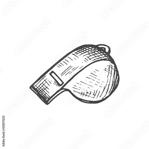 whistle sports sketch vector illustration