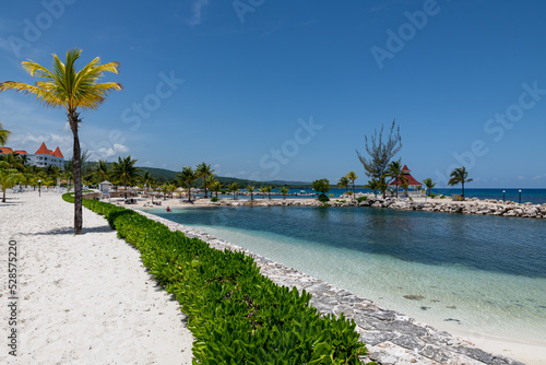 View of Runaway Bay beach  Jamaica .