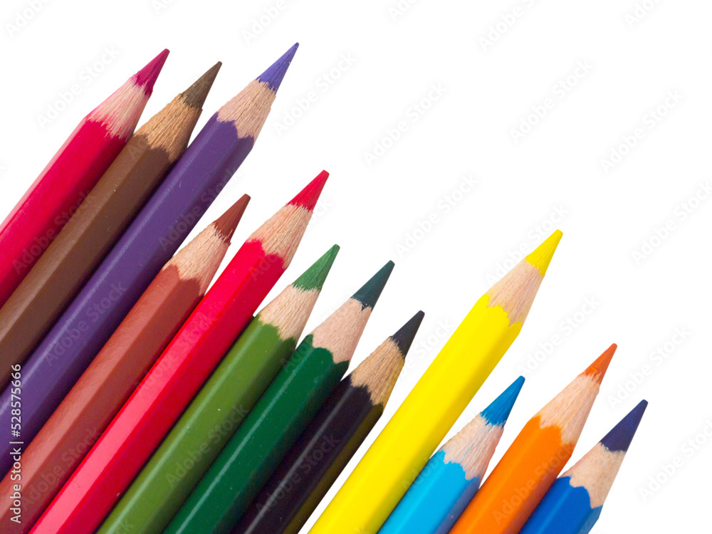Colorful pencils isolated transparent png Colorful pencils isolated transparent png