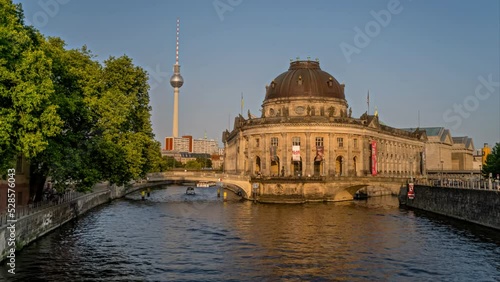 Berlin, Museum Island panoramic hyperlapse timelapse, Germany - 4k photo