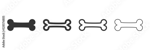 Dog bone icon. Wallpaper with dog bones. Bone. set of dog bones. Vector illustration.