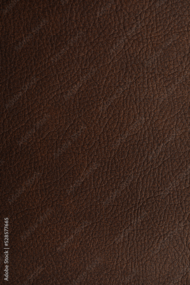 Fototapeta premium Texture of brown leather as background, closeup