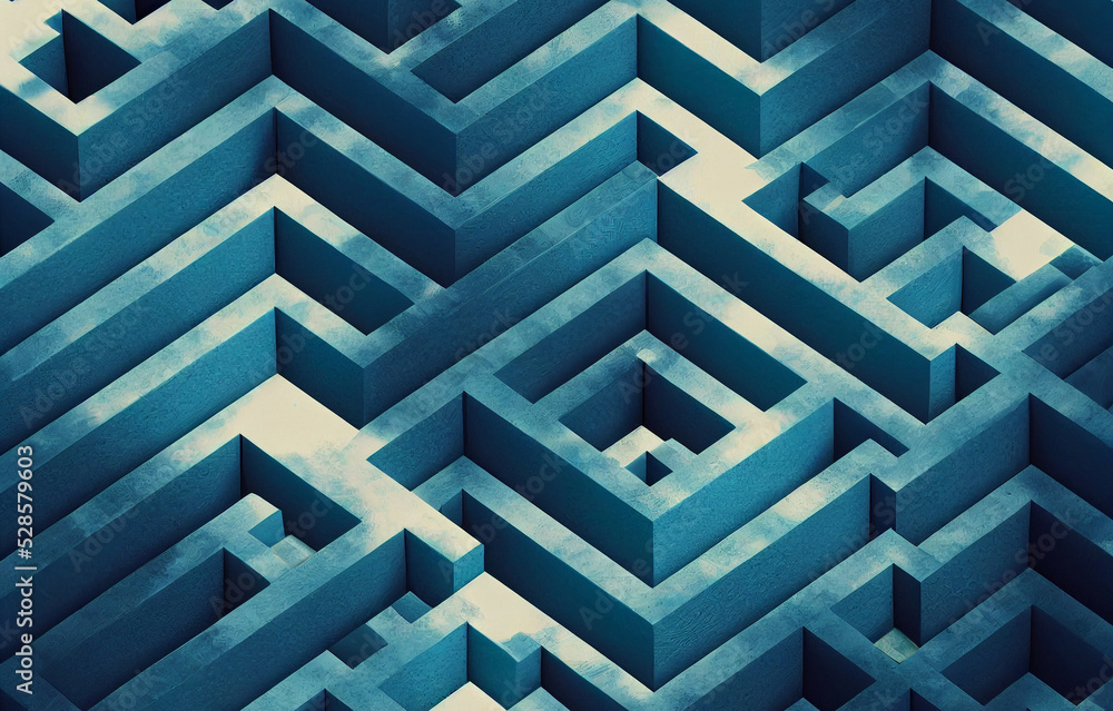 Maze Pattern Abstract Background With Labyrinth Maze Pattern Abstract Background With Labyrinth