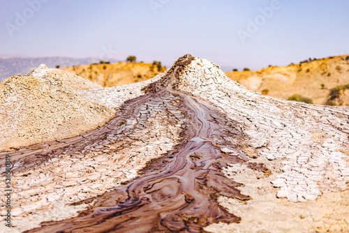 One of the Takhti-Tepha mud geysers. photo