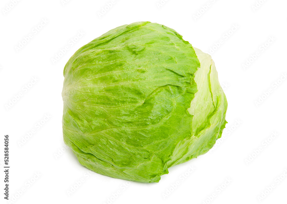 Crisphead lettuce isolated on white background
Crisphead lettuce isolated on white background