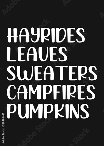 Fall Autumn Pumpkin Typography T-Shirt